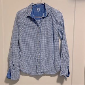 Blue gingham button down size M